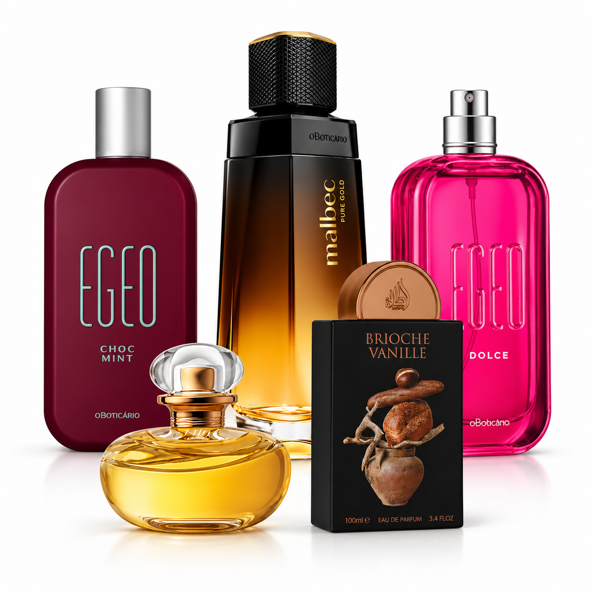 Kit 5 Perfumes O Boticário e Lattafa