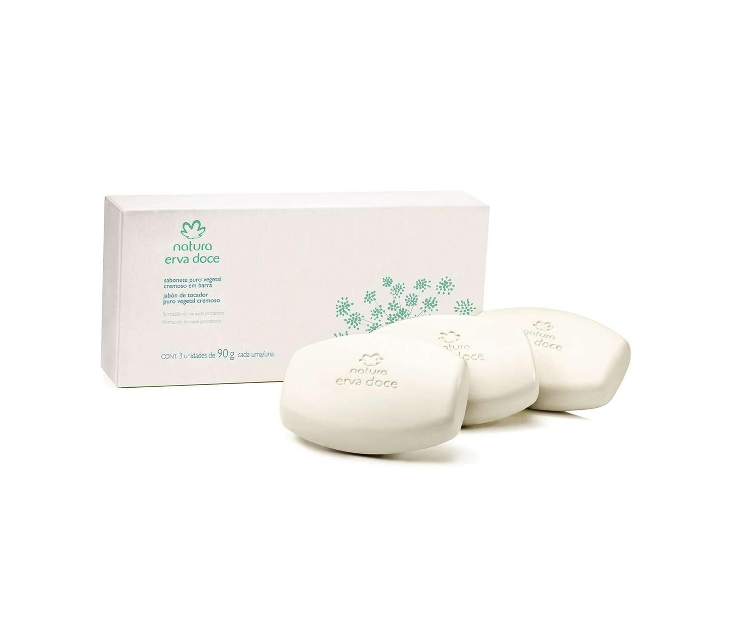 Savon végétal pur - Natura Herbes Douces 3 x 90 g
