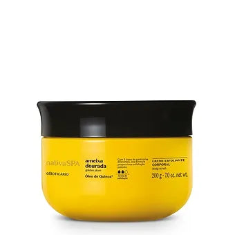 CREME ESFOLIANTE CORPORAL NATIVA SPA AMEIXA DOURADA, 200G