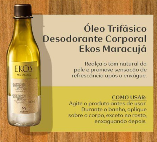 Maracujá Óleo de Banho Trifásico EKOS - 200ML