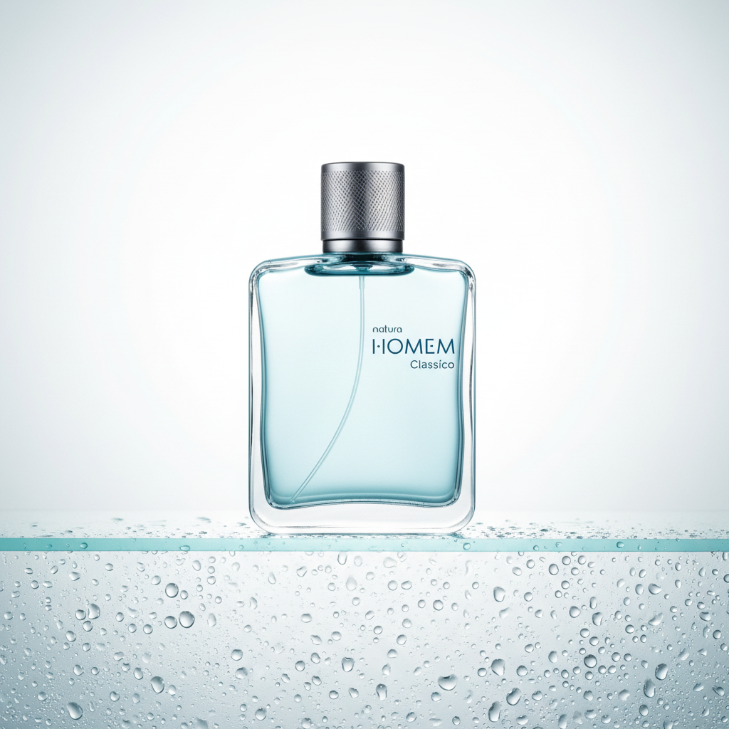 Natura Homem Clássico 100ml - vidro fosco retroiluminado