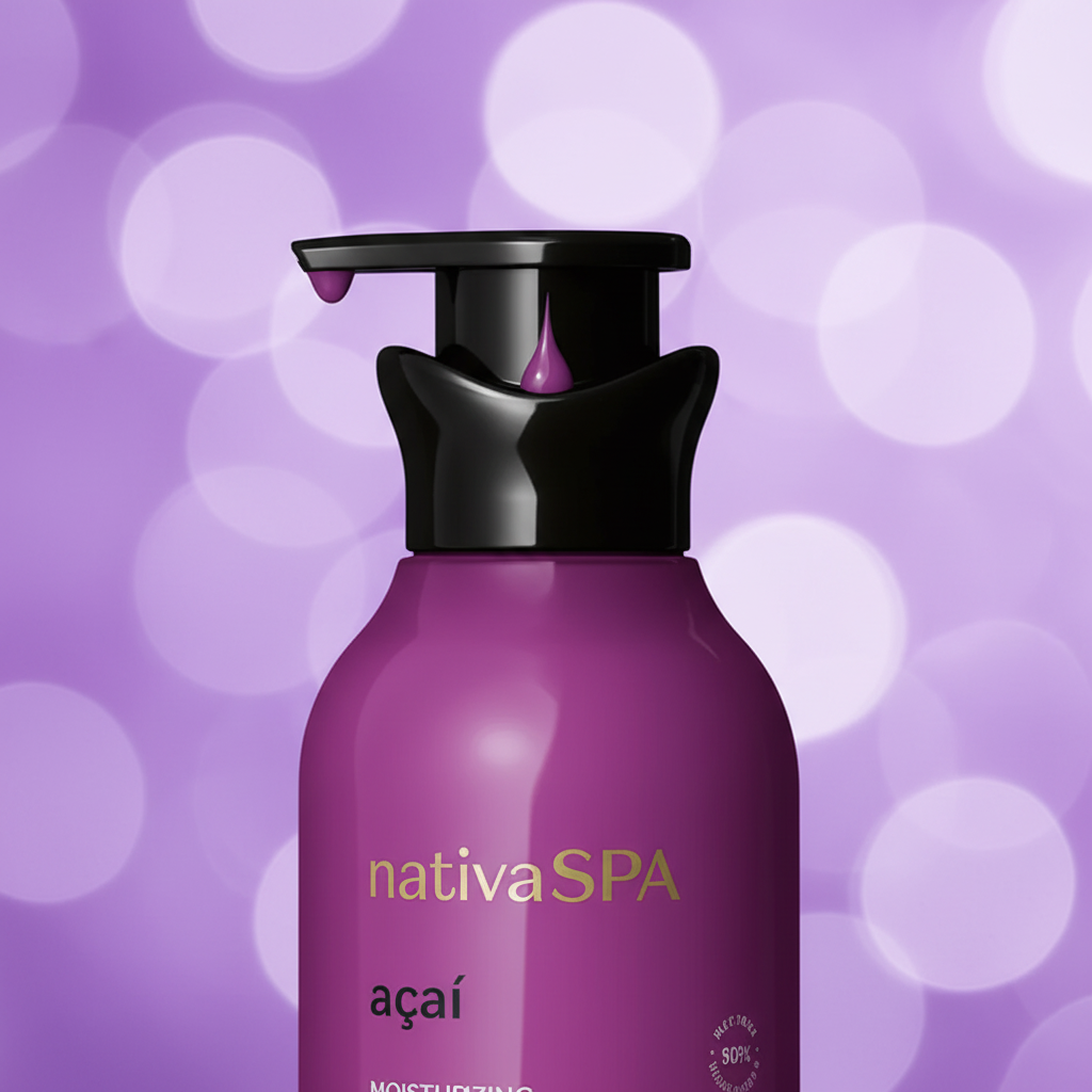 Coffret Nativa Spa Açaí - detalhe loção macro