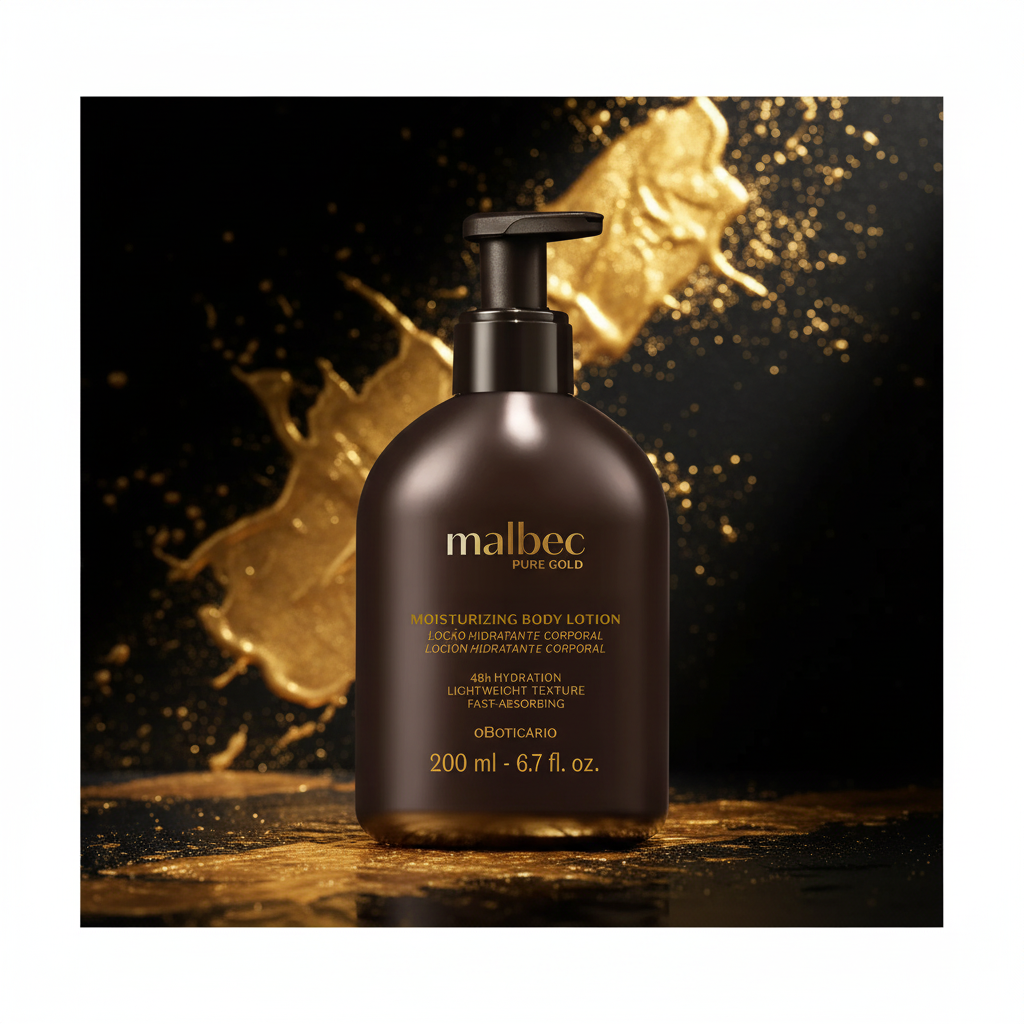 Loção Hidratante Malbec Pure Gold - Luxo