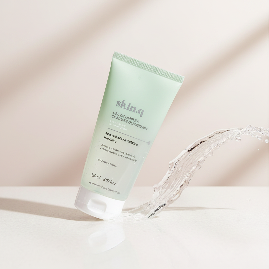 Skin.Q Gel de Limpeza Facial Combate Oleosidade 150ml - Lifestyle splash
