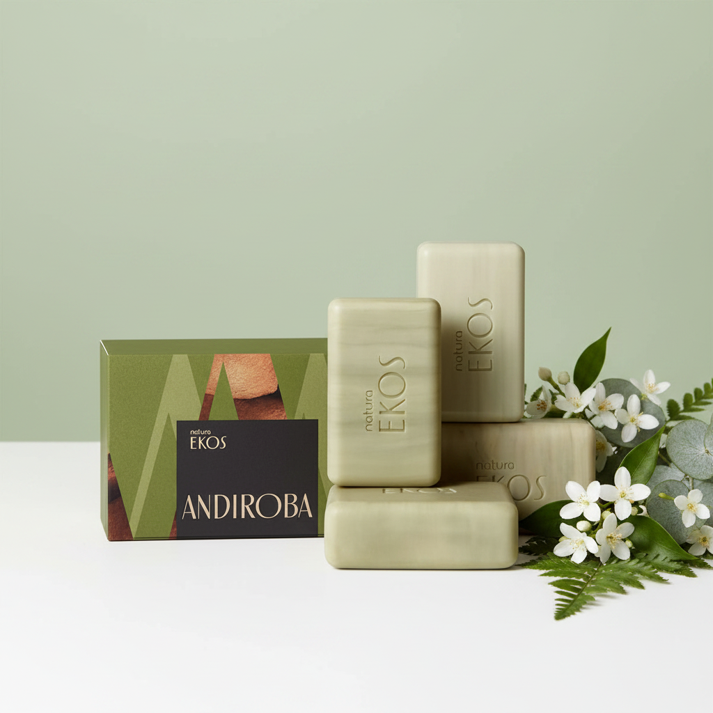 Natura Ekos Andiroba Sabonete 4x100g - penteadeira feminina