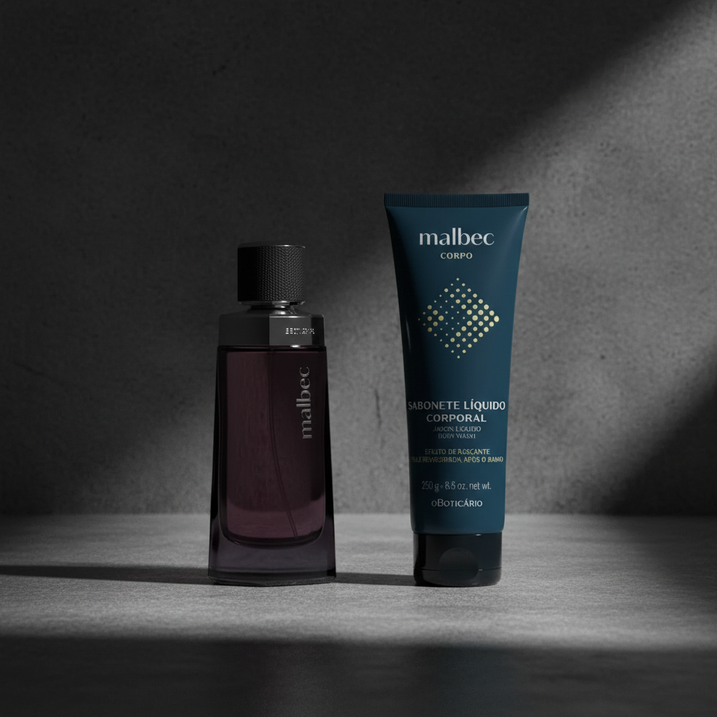 Coffret Malbec - duo composição betão escuro