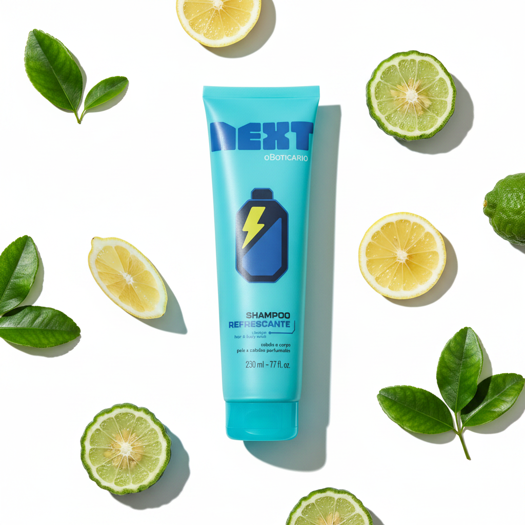 Shampoo Next 230ml - cítricos flat lay
