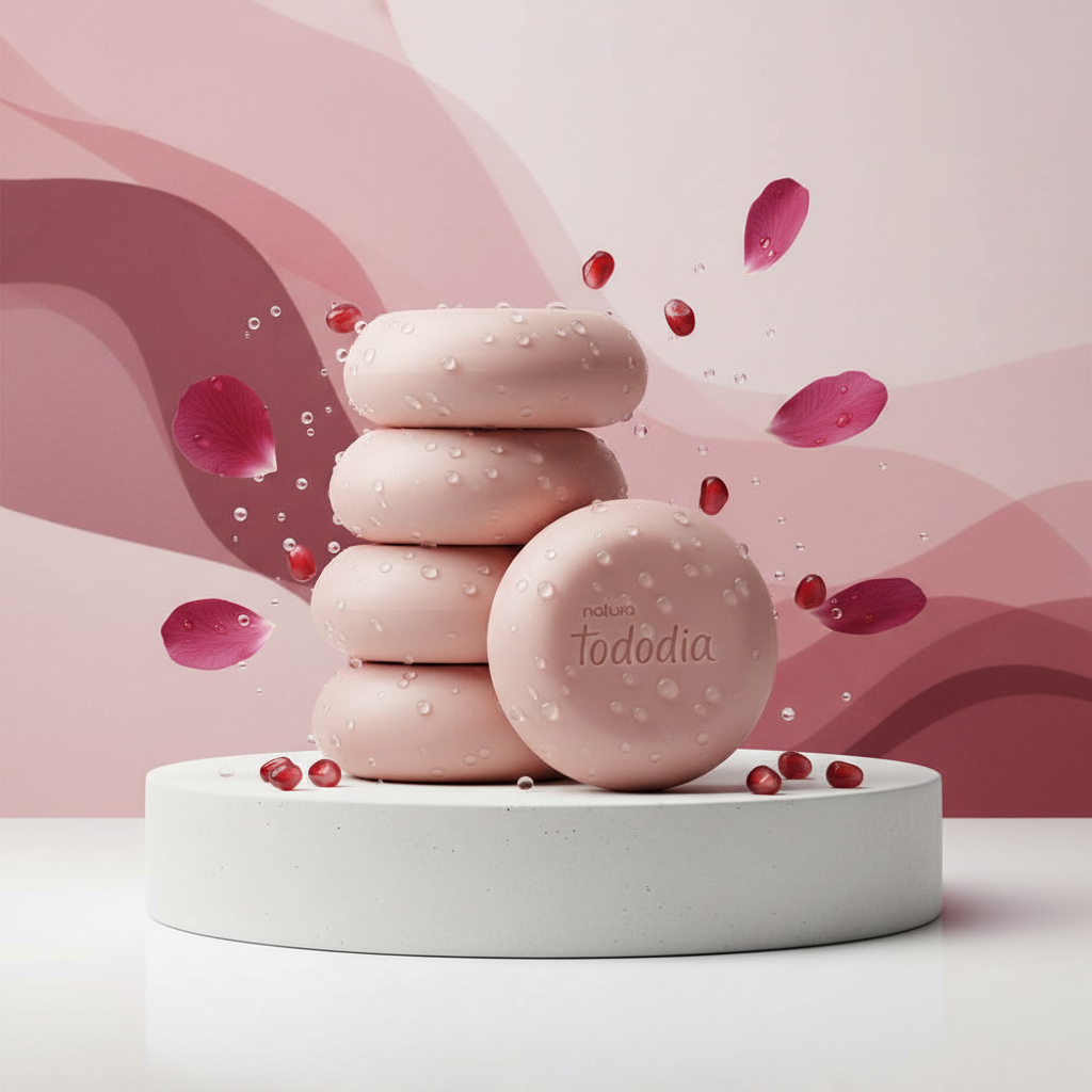 Savon Tododia Grenade creative composition with water droplets