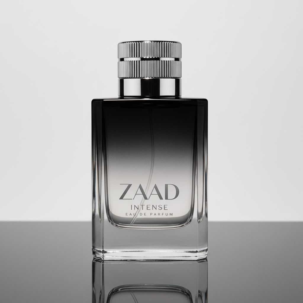Zaad Intense - Detalhe do frasco e tampa