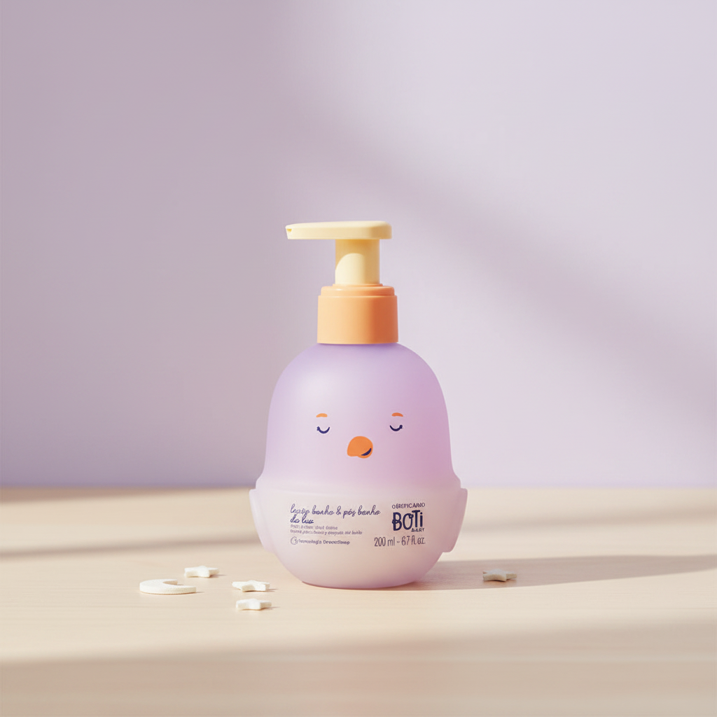 Loção Corporal Boti Baby Lua 200ml - decoração lua e estrelas