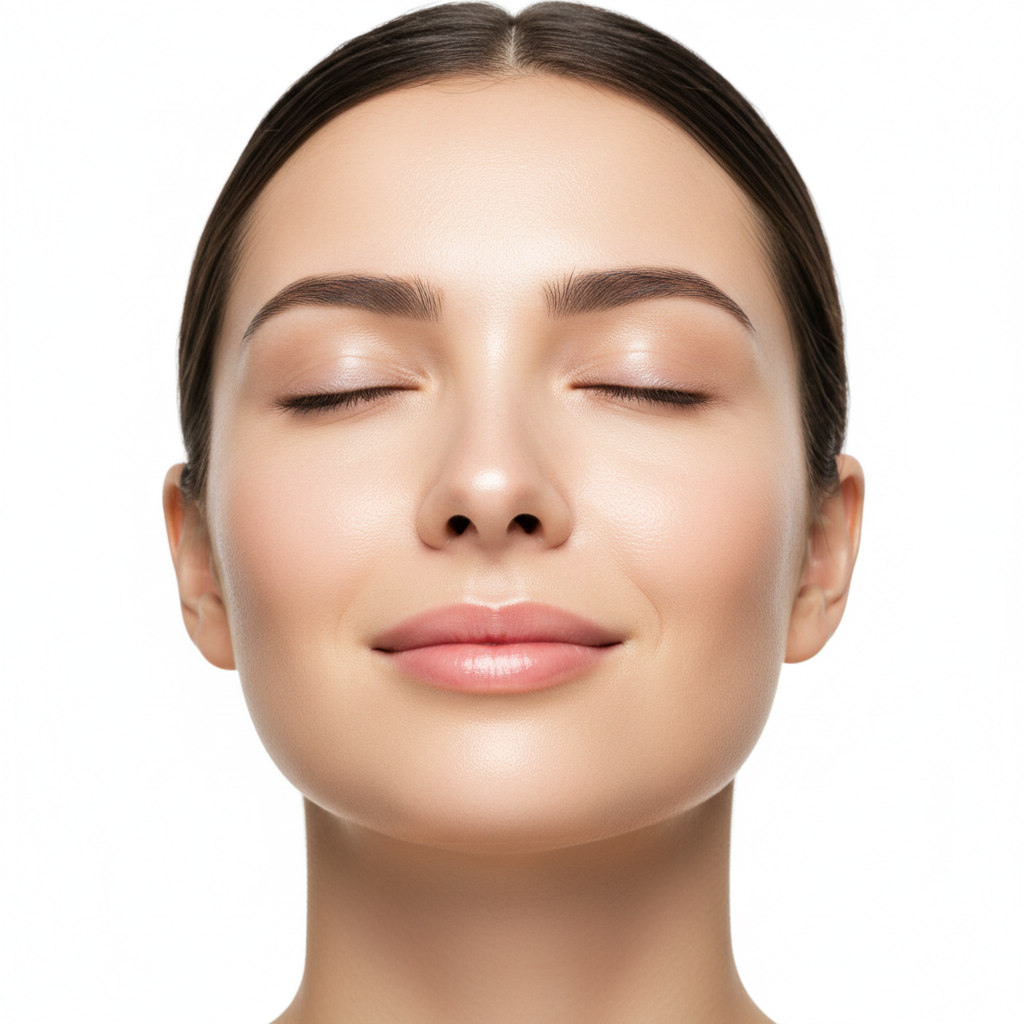 Peau propre et radieuse après nettoyage Skin.q