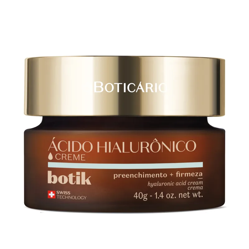 Creme Facial Com Ácido Hialurônico Botik, 40g