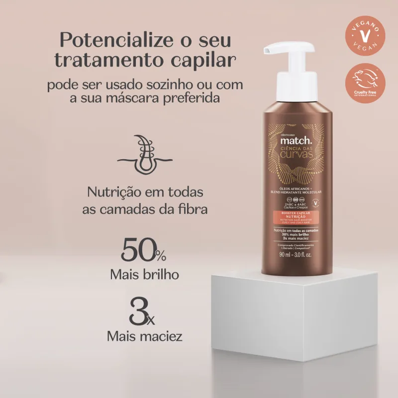 Booster Capilar Nutrição Match Ciência das Curvas 90ml