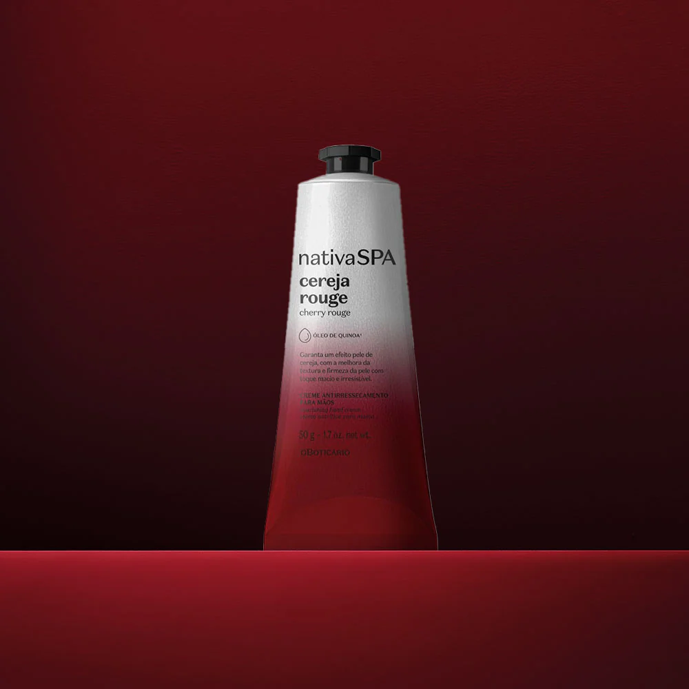 Creme de Mãos Nativa Spa Cereja Rouge, 50g