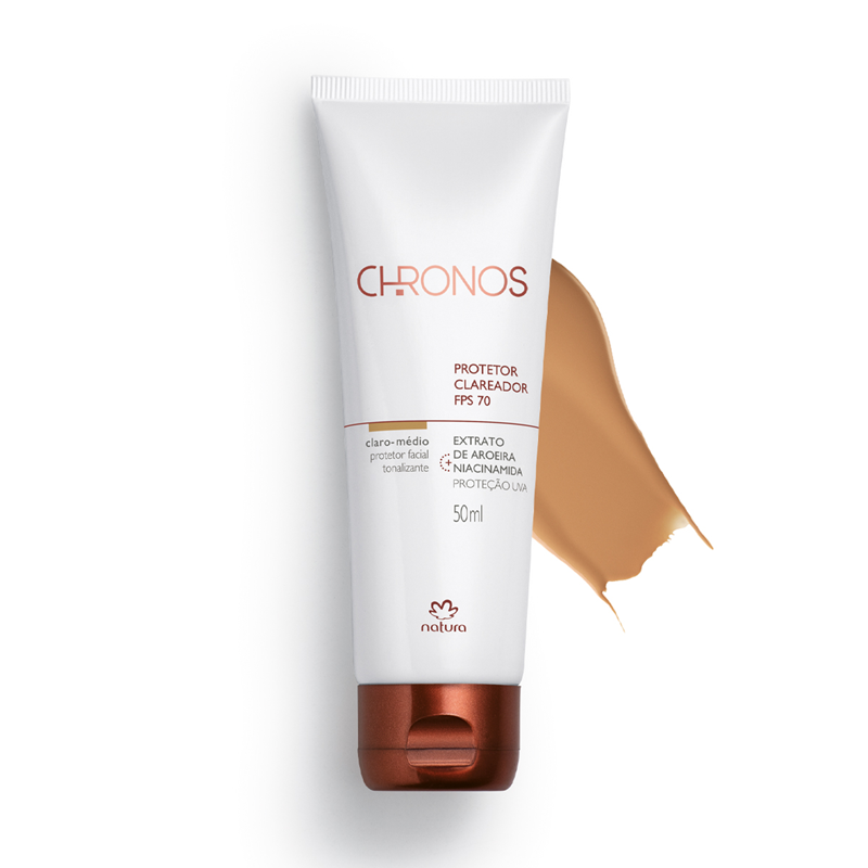 Protetor Multiclareador FPS 70 Chronos Derma Médio-Escuro