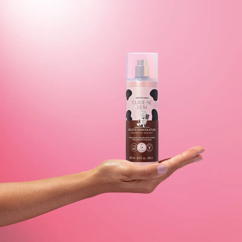 Body Splash Desodorante Colônia Cuide-se Bem Deleite Chocolatudo 200ml