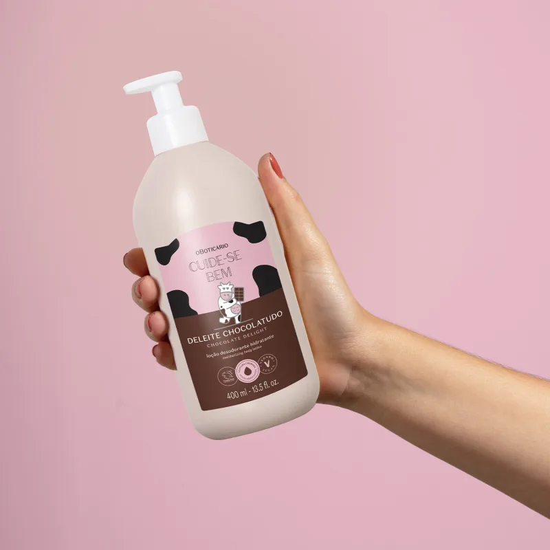Loção Desodorante Hidratante Corporal Cuide-se Bem Deleite Chocolatudo 400ml