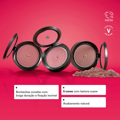 Blush Em Pó Compacto Rubor Rosa Rosandilex Quem Disse, Berenice? 2g