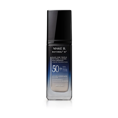 Base Líquida Make B. Retinol³ H+ FPS 50 – 26 g | O Boticário