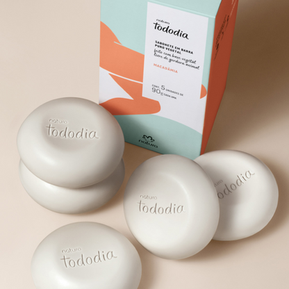 Sabonete em Barra Puro Vegetal Tododia Macadâmia 5x90g