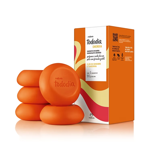 Sabonete em Barra Puro Vegetal Tododia Energia 5x 90g