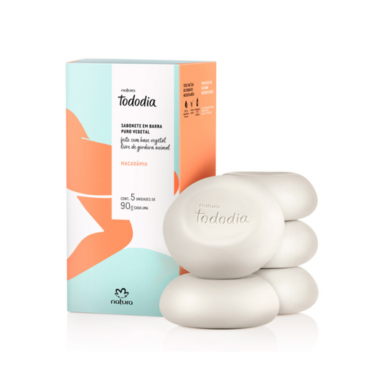 Sabonete em Barra Puro Vegetal Tododia Macadâmia 5x90g