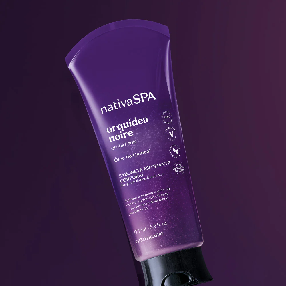 Nativa Spa Orquídea Noire Savon Liquide Exfoliant Corps 175g
