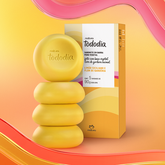 Sabonete em Barra Puro Vegetal Tododia Flor de Gardenia 5x 90g