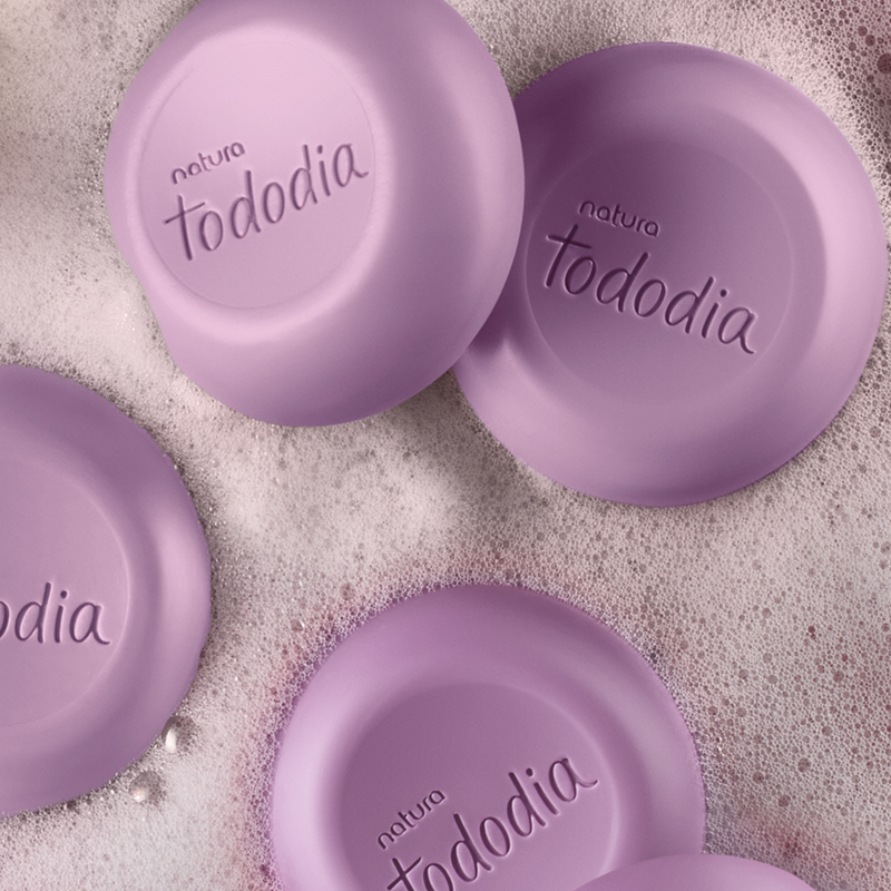 Savon en barre Natura Tododia Prune et Fleur de Vanille | Kit de 5 unités de 90 g