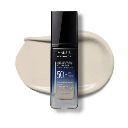 Base Líquida Make B. Retinol³ H+ FPS 50 – 26 g | O Boticário