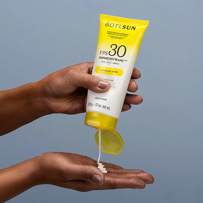 Boti.Sun Protetor Solar Corporal Gel Creme FPS30, 200g