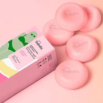 Sabonete em Barra Puro Vegetal Acerola e Hibisco Tododia 5x90g