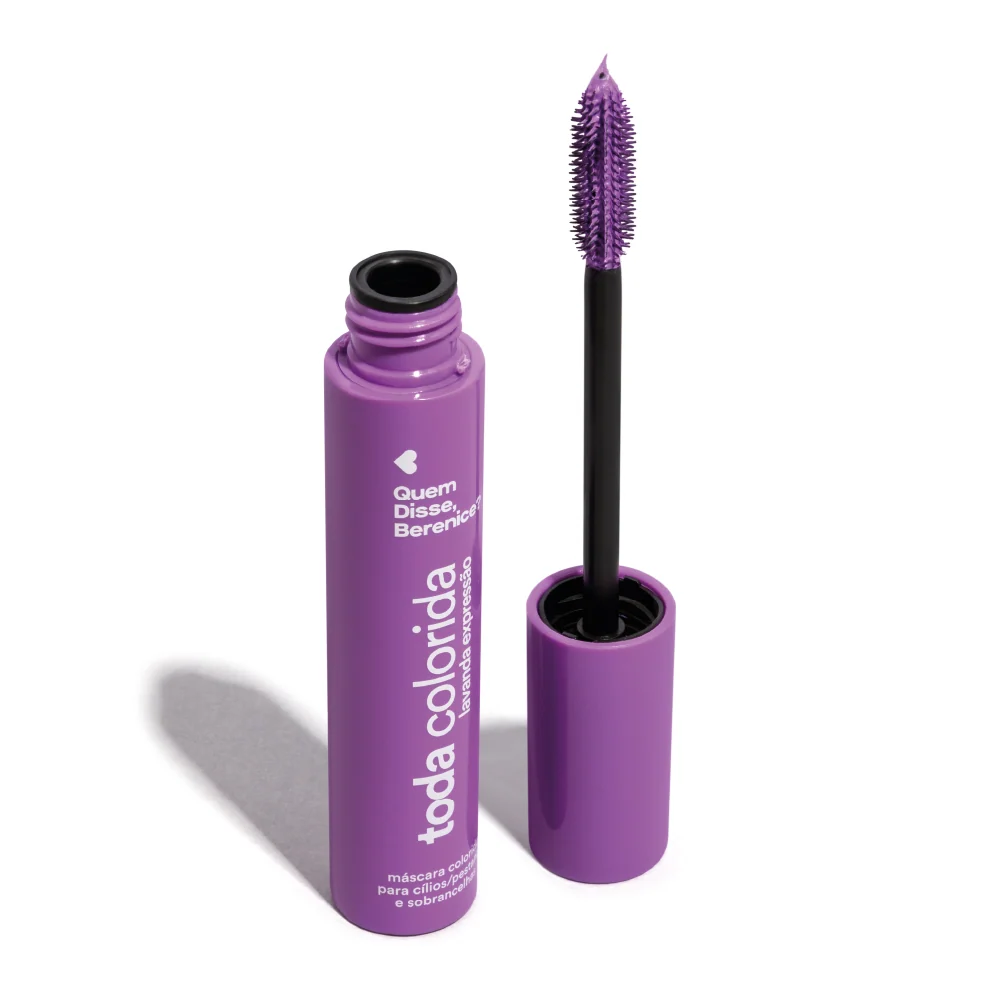 Máscara de Pestanas e Sobrancelhas Toda Colorida Lavanda Expressão 10 g