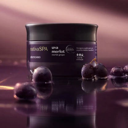Esfoliante Corporal Nativa Spa Uva Merlot 200g