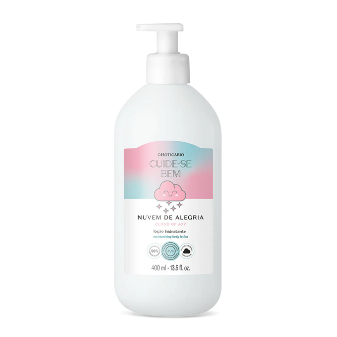 Cuide-se Bem Nuvem de Alegria Loção Hidratante Corporal, 400ml