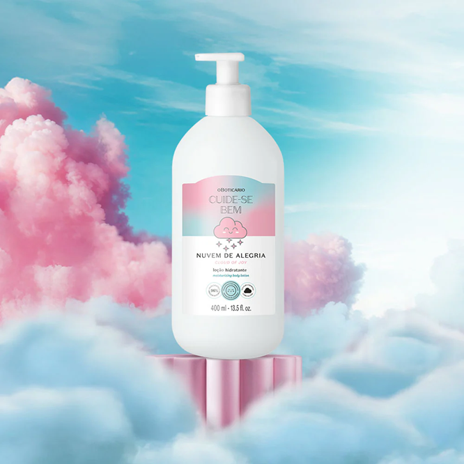 Cuide-se Bem Nuvem de Alegria Loção Hidratante Corporal, 400ml