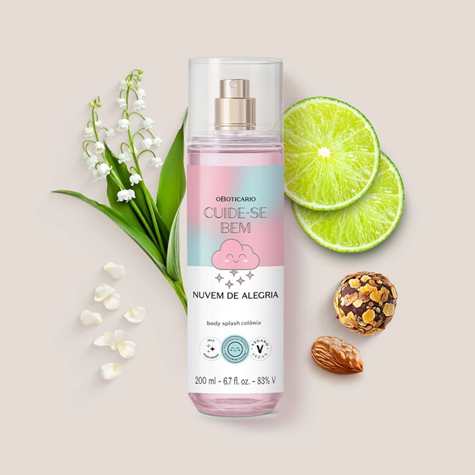 Cuide-se Bem Nuvem de Alegria Body Splash, 200ml
