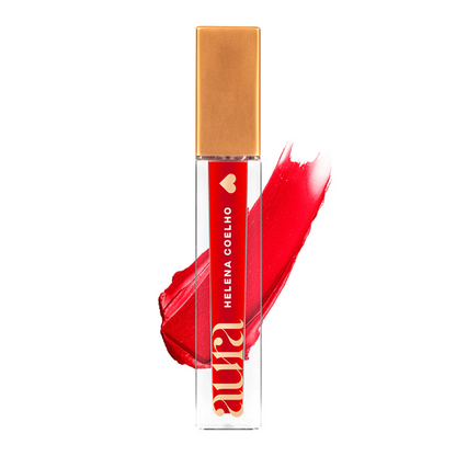 Batom Líquido Aura By Helena Coelho Cor: Unbreakable red, 4ml