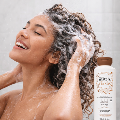 O Boticário Shampoo Match Ciência das Curvas 300ml | Cabelos Cacheados e Ondulados