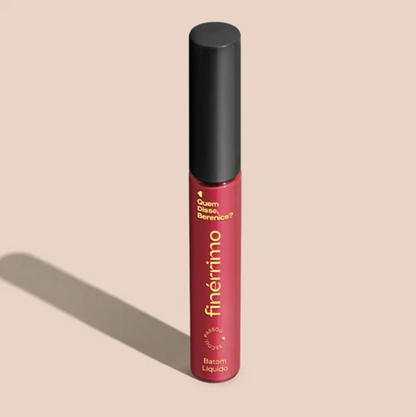 Batom Líquido Mate Finérrimo Cor: Vinho Tô Phyna 5ml