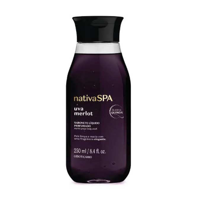 Sabonete Líquido Perfumado Nativa Spa Uva Merlot 250ml