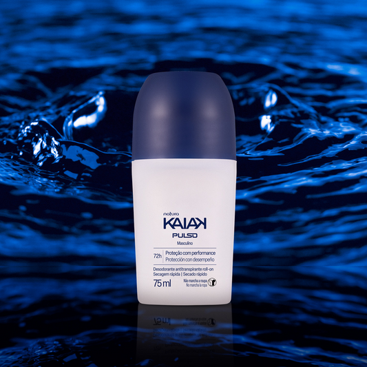 Desodorante Roll-on Kaiak Pulso Masculino 75ml Natura