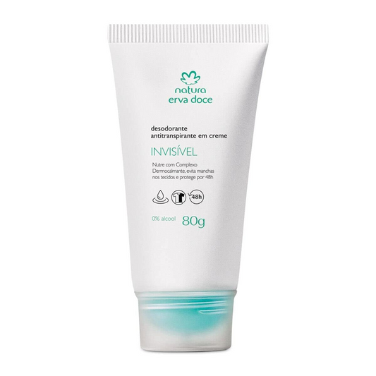 Antitranspirante Natura Erva Doce em Creme Invisivel 48h 80g