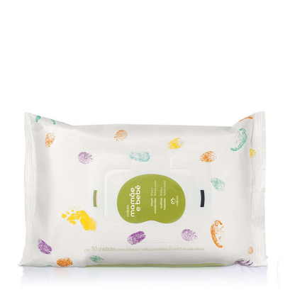 Lenços Umedecidos com Fragrância Mamãe e Bebê, 16 unidades