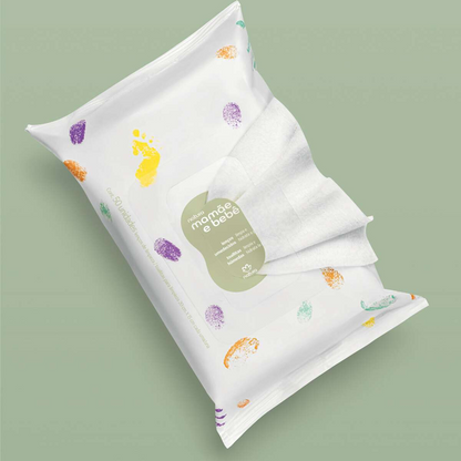 Lenços Umedecidos com Fragrância Mamãe e Bebê, 16 unidades