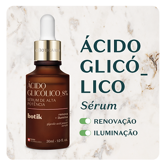 Sérum de Alta Potência Ácido Glicólico_8% Botik, 30ml
