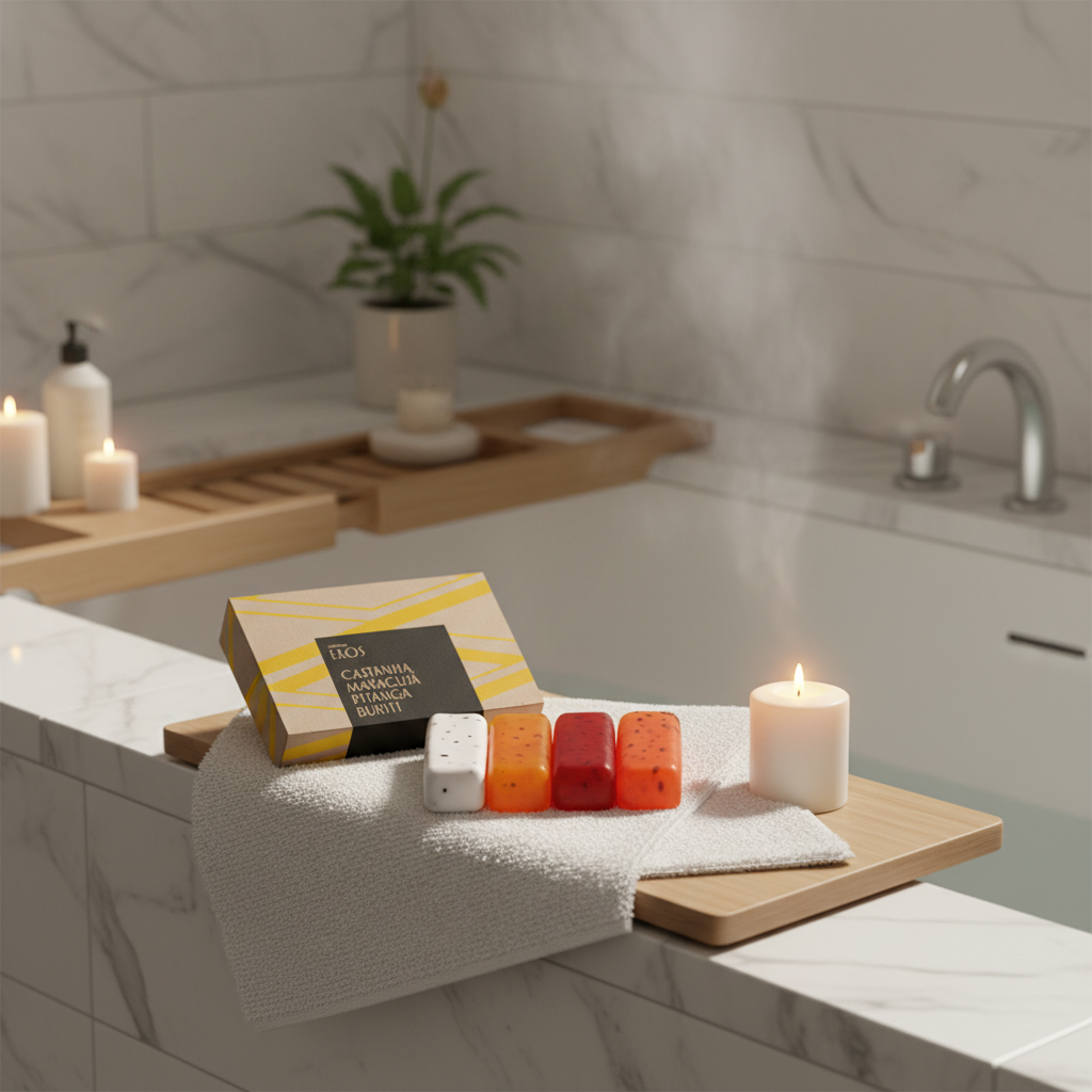 Savon crémeux et exfoliant - EKOS - 4 x 100 g