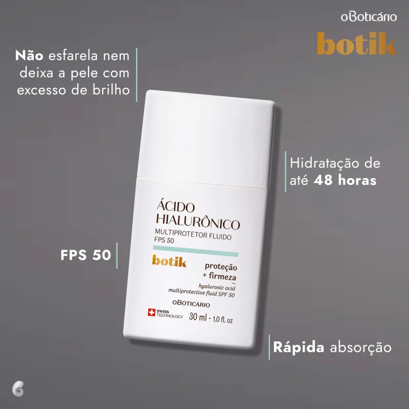 HYALURONSÄURE MULTIPROTECTIVE FLUID SPF50 BOTIK 30ML