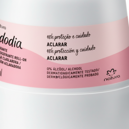 Desodorante Antitranspirante Roll-on Tododia Aclarar – 70 ml | Natura