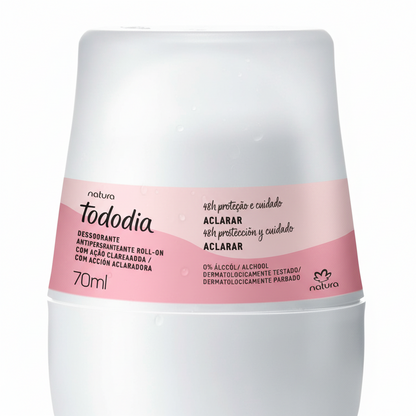 Desodorante Antitranspirante Roll-on Tododia Aclarar – 70 ml | Natura